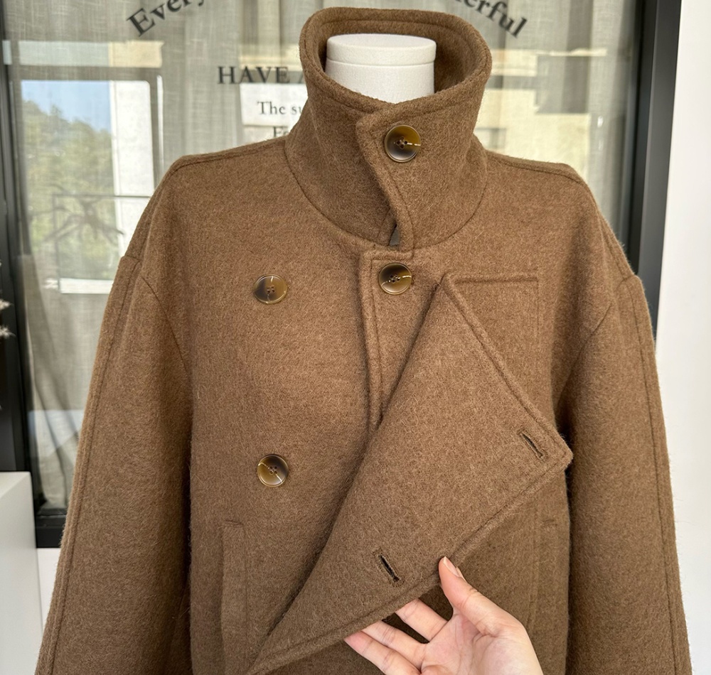 Autumn and winter overcoat wool woolen coat for women