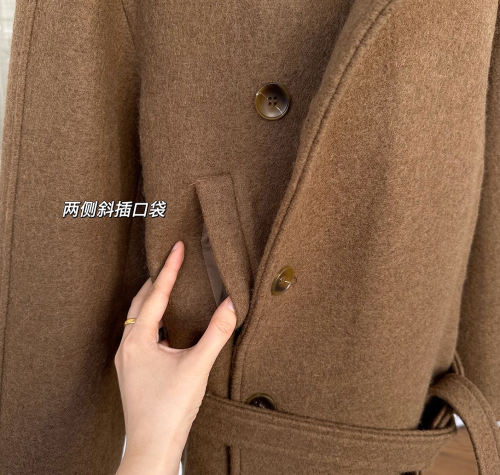 Autumn and winter overcoat wool woolen coat for women