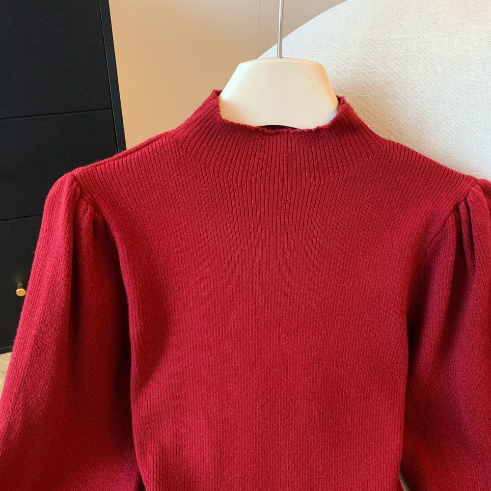 France style winter tops inside the ride bottoming shirt for women