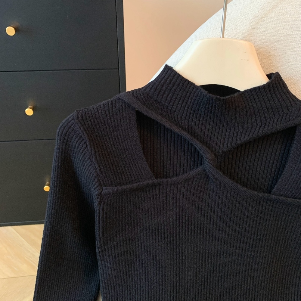 Cozy temperament bottoming shirt knitted all-match tops