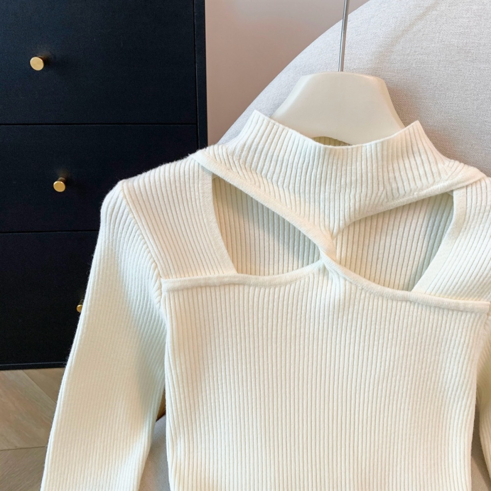 Cozy temperament bottoming shirt knitted all-match tops