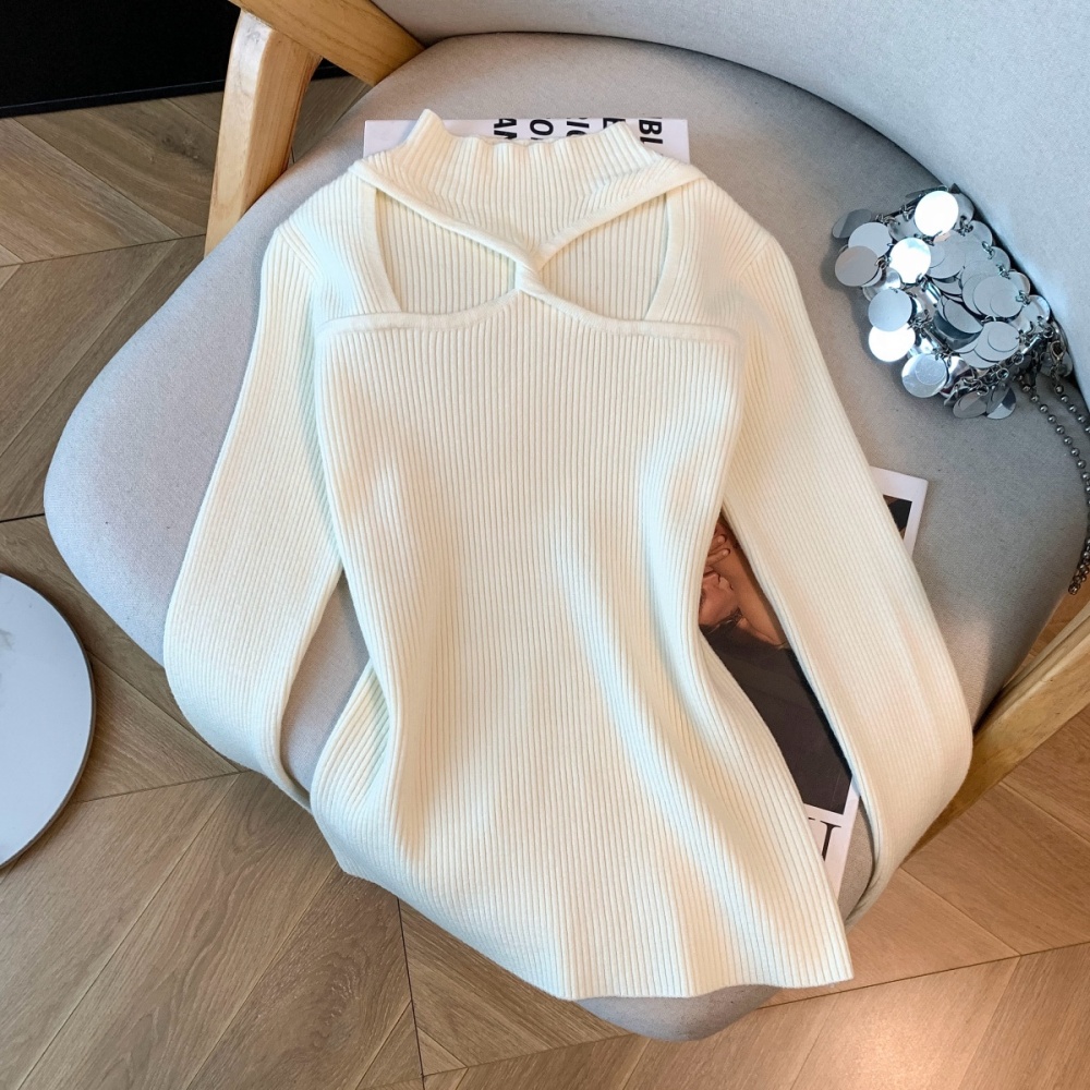 Cozy temperament bottoming shirt knitted all-match tops