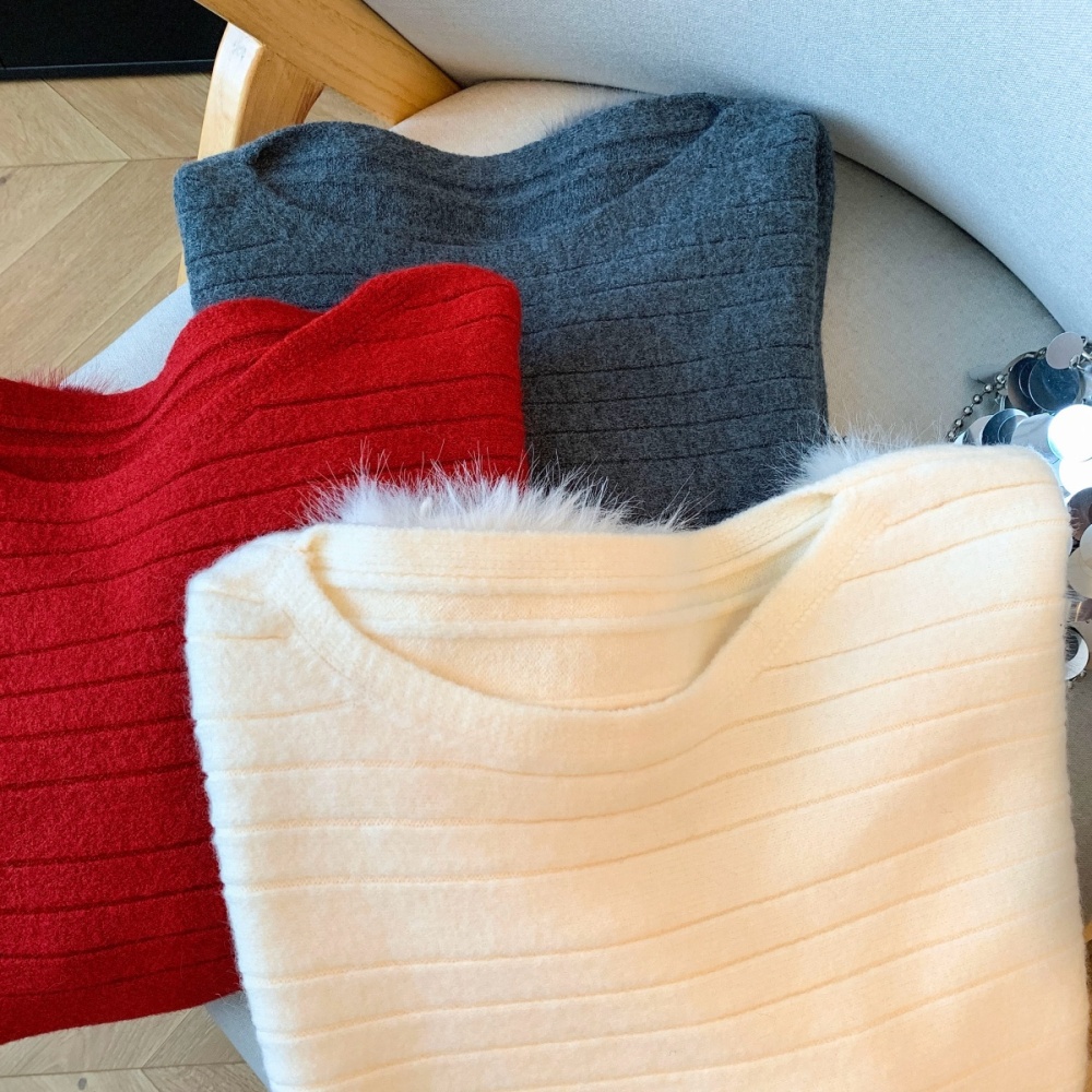 Autumn and winter France style sweater bat sleeve cuff tops