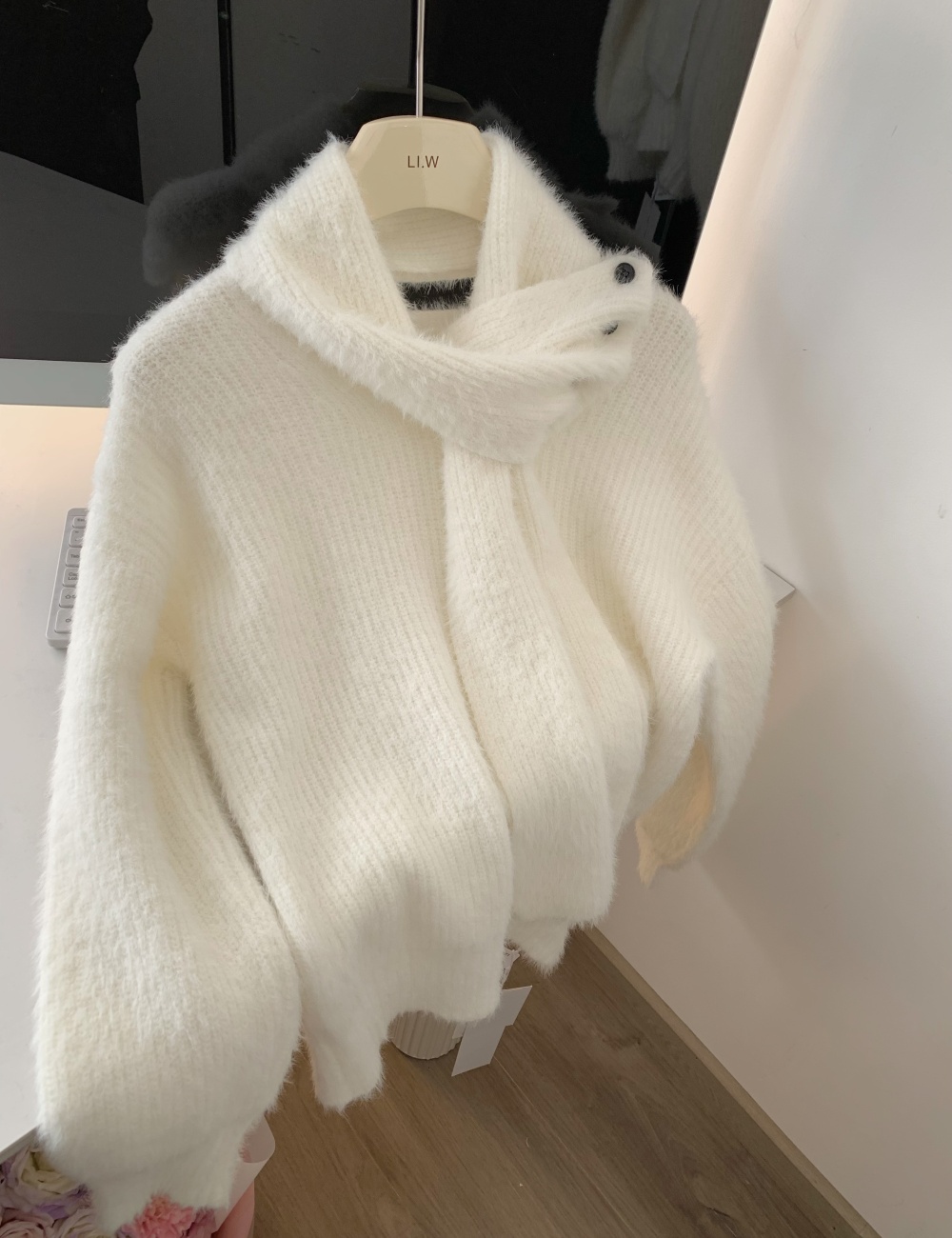 Mink velvet blue tops tender scarves