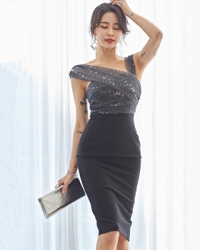 Fashion Korean style slim temperament ladies dress