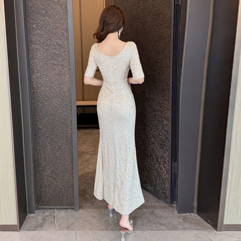 Banquet light luxury evening dress mermaid dress for women