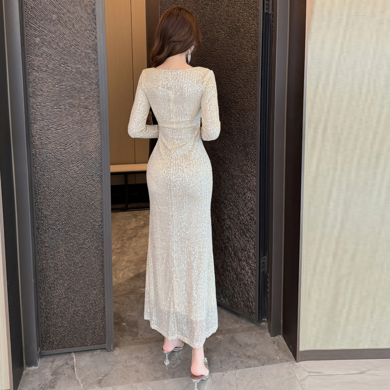 Banquet mermaid evening dress sequins dress for women