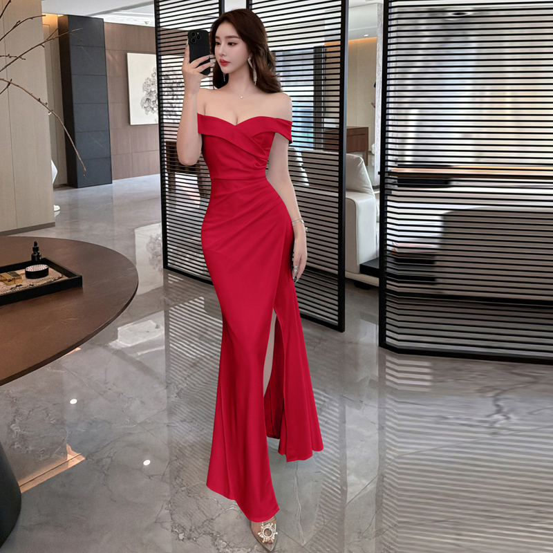 Banquet temperament evening dress long dress for women