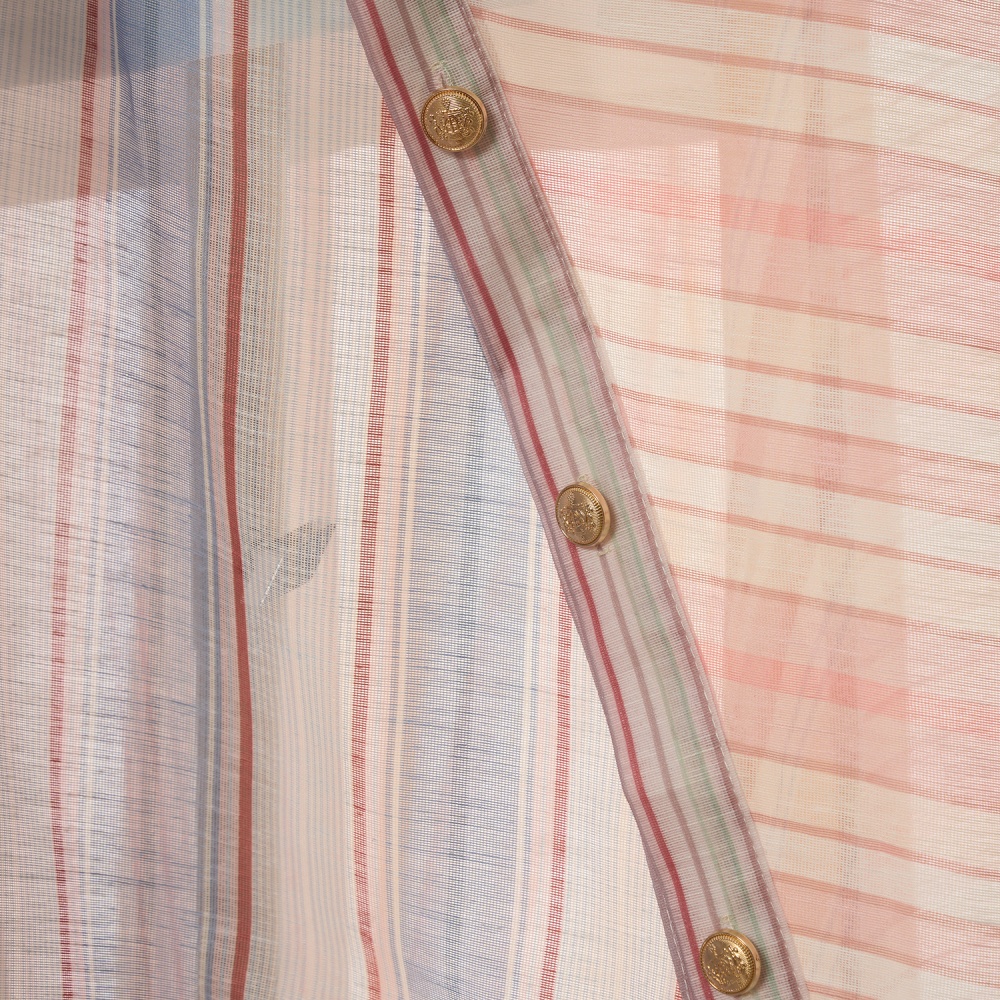 Fashion silk linen jumpsuit splice lapel long dress