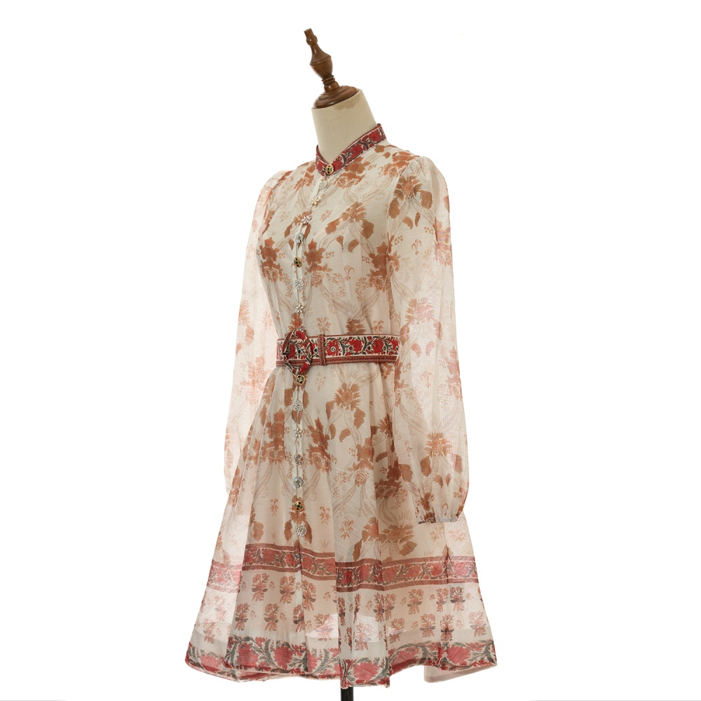 Printing short dress 2pcs set