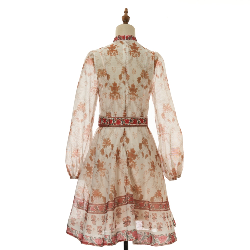 Printing short dress 2pcs set