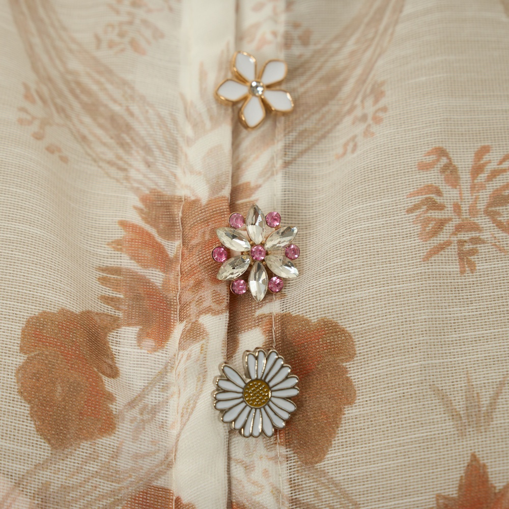 Printing long dress 2pcs set