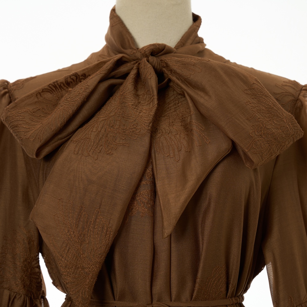 Pinched waist bandage dress big skirt long dress