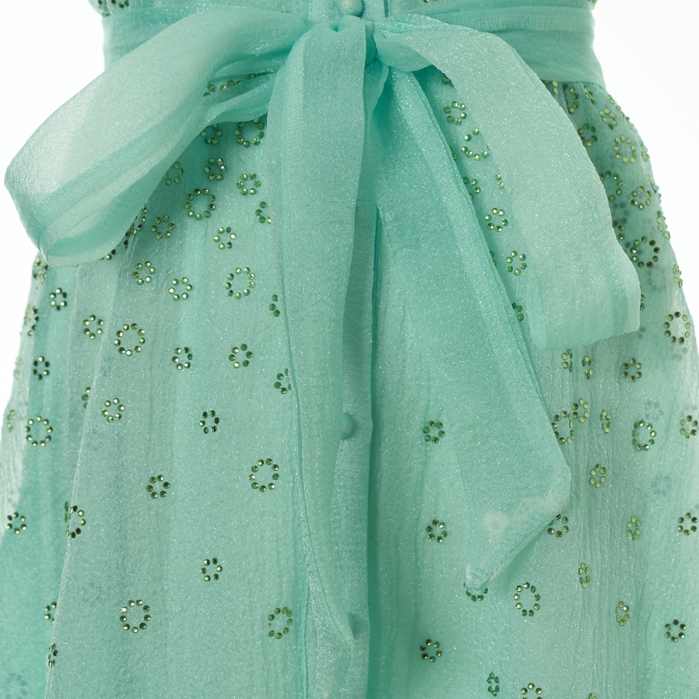 Short sleeve summer elegant big skirt fluffy dress for women