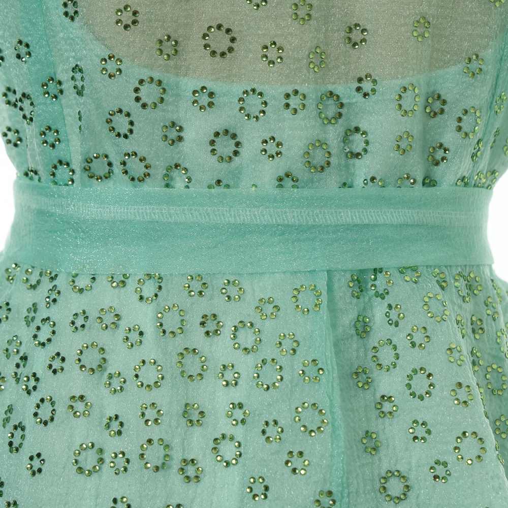 Short sleeve summer elegant big skirt fluffy dress for women