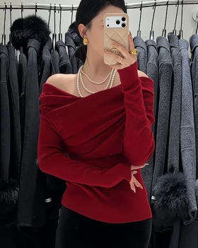 Strapless spicegirl T-shirt V-neck inside the ride tops for women