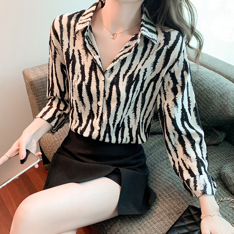 Loose Korean style shirt long sleeve all-match tops