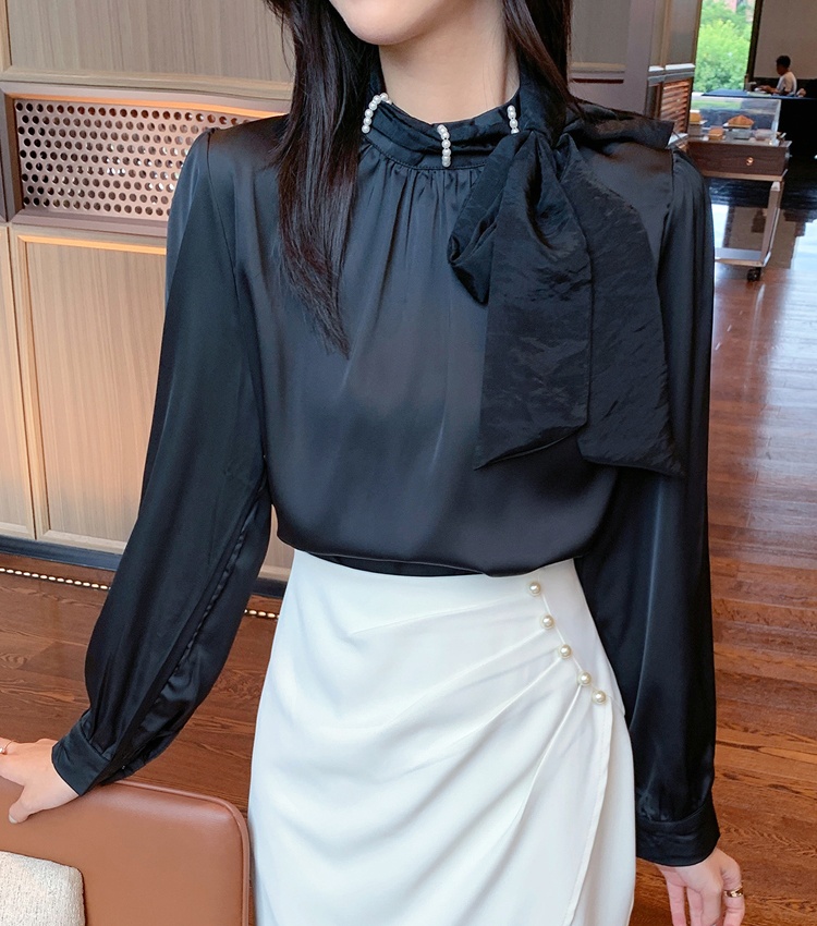 All-match long sleeve tops spring shirt for women