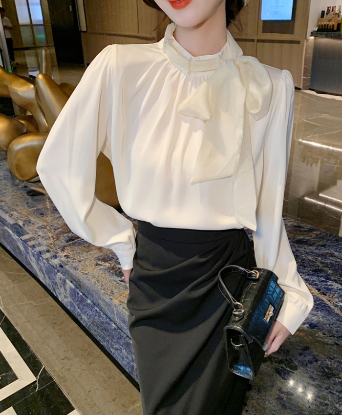 All-match long sleeve tops spring shirt for women