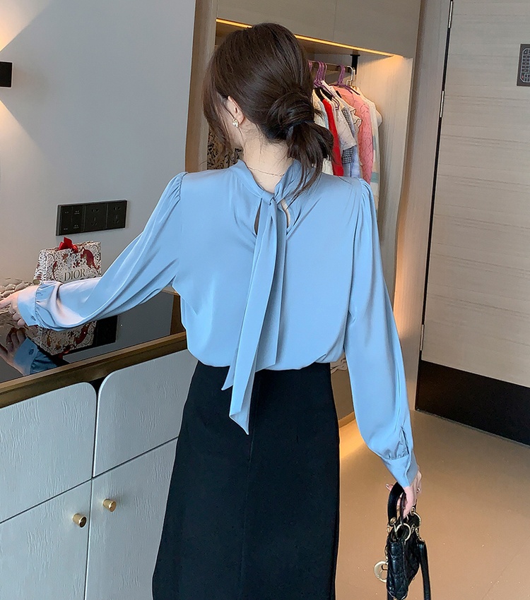 Spring all-match shirt bottoming tops for women