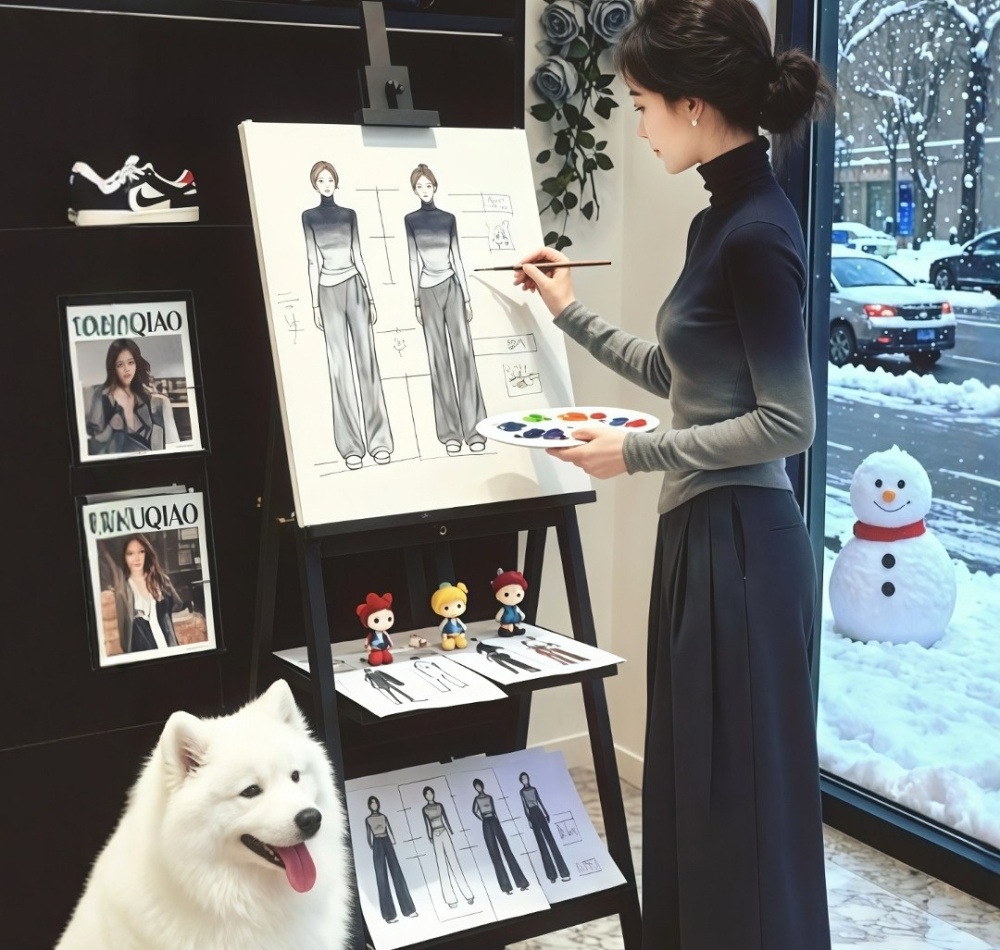 Autumn and winter sweater wears outside bottoming shirt