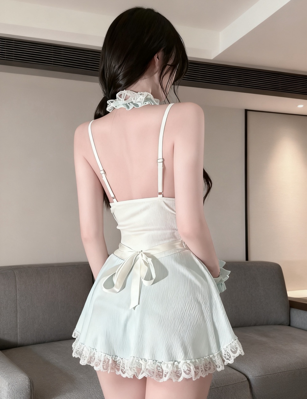 Short sexy with accessories sling spicegirl dress