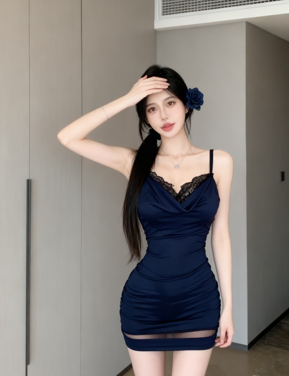 Sling spicegirl splice elasticity lace sexy dress for women