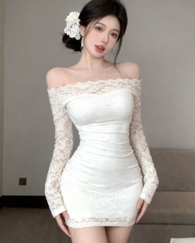 Spicegirl long sleeve package hip slim double dress for women