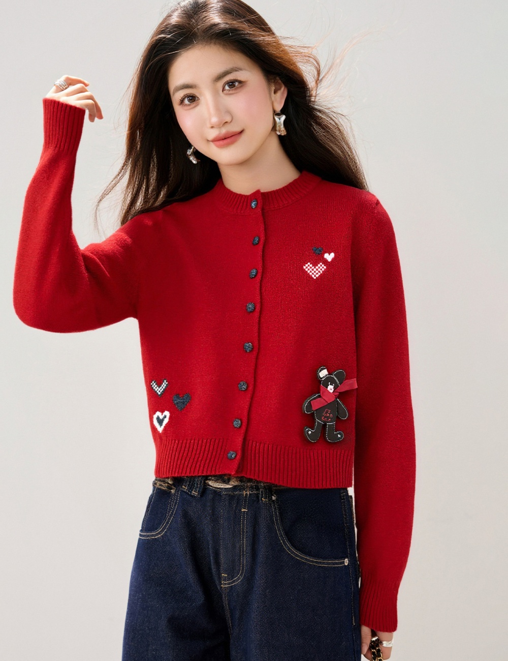 Loose Korean style tops show young winter sweater for women