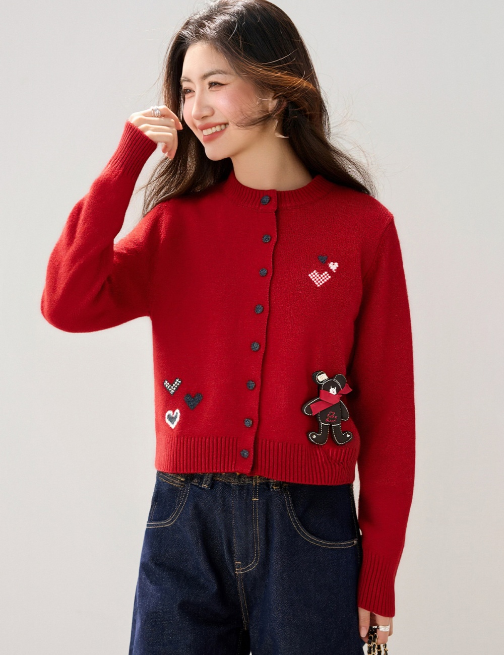 Loose Korean style tops show young winter sweater for women
