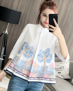 Short sleeve shirt doll shirt for women