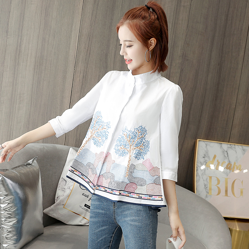 Short sleeve shirt doll shirt for women