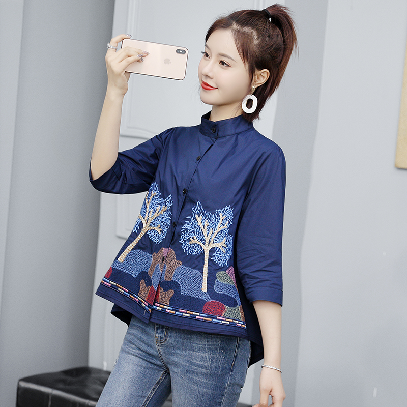 Short sleeve shirt doll shirt for women