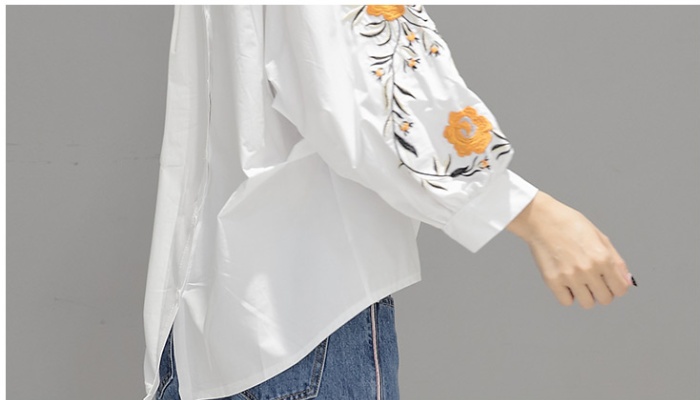 V-neck autumn long sleeve loose all-match shirt