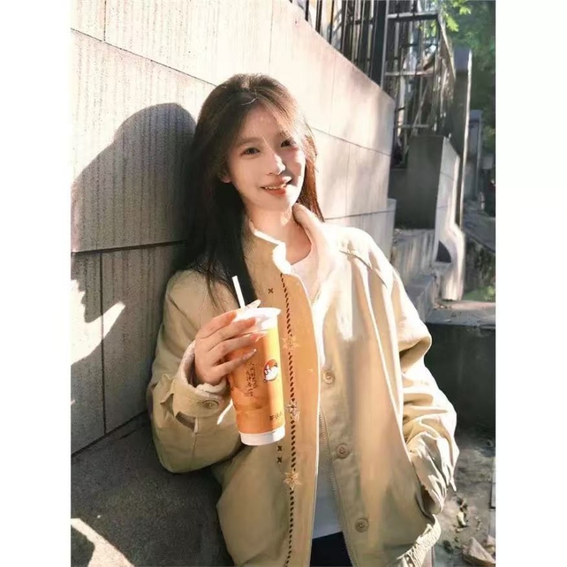 All-match coat thermal work clothing for women