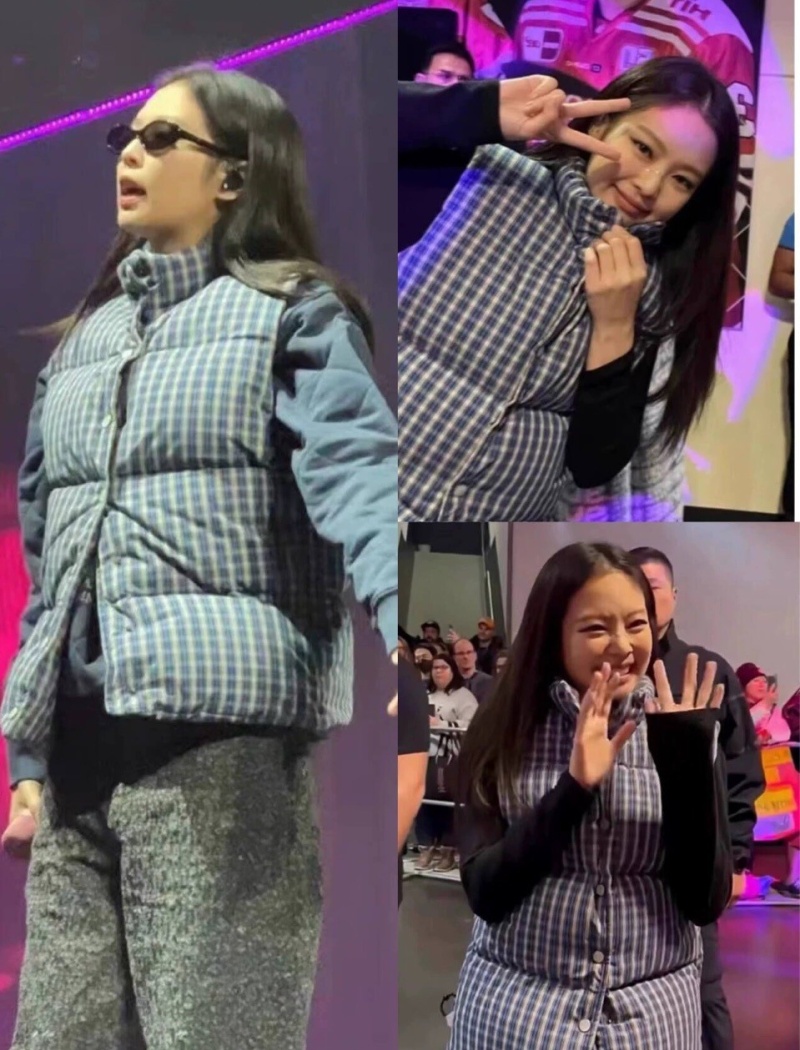 Thick plaid waistcoat winter blue tops for women