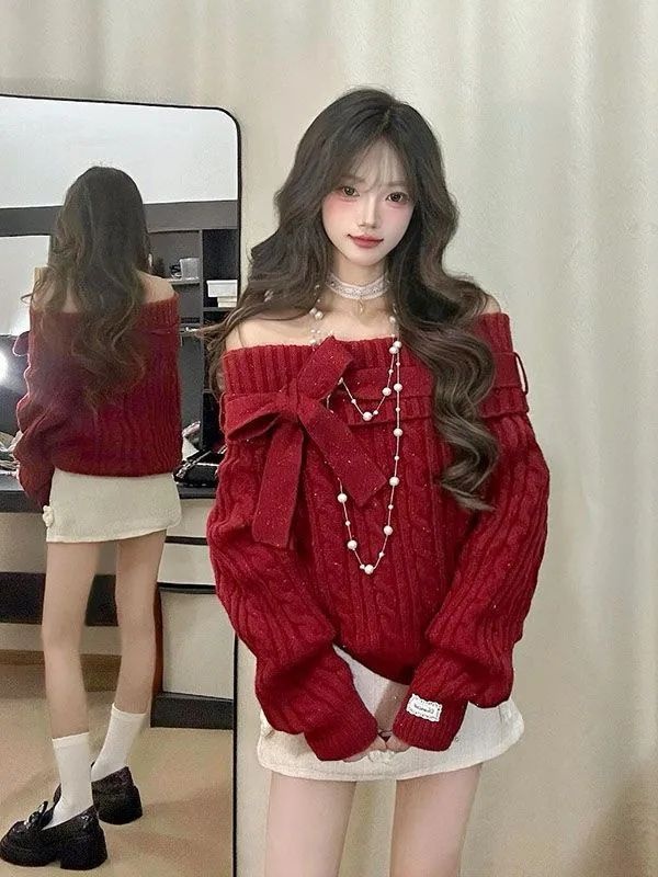 Autumn and winter tops lazy sweater for women