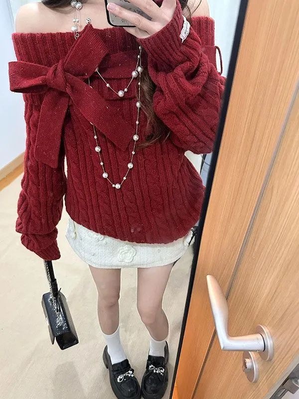 Autumn and winter tops lazy sweater for women