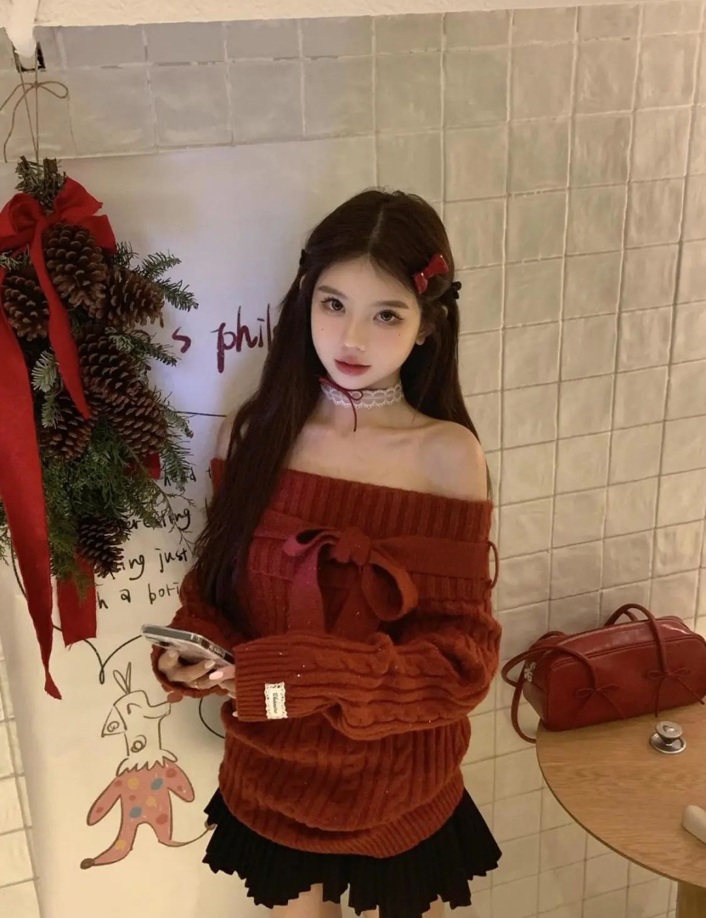 Autumn and winter tops lazy sweater for women