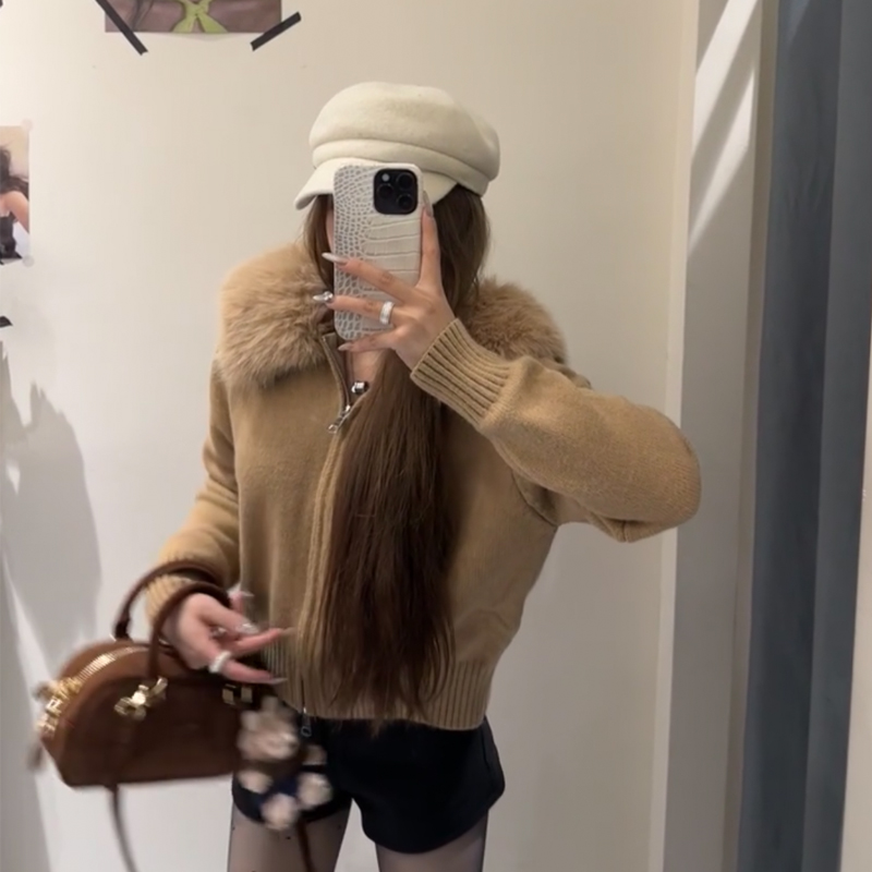 Korean style autumn and winter sweater hooded tops