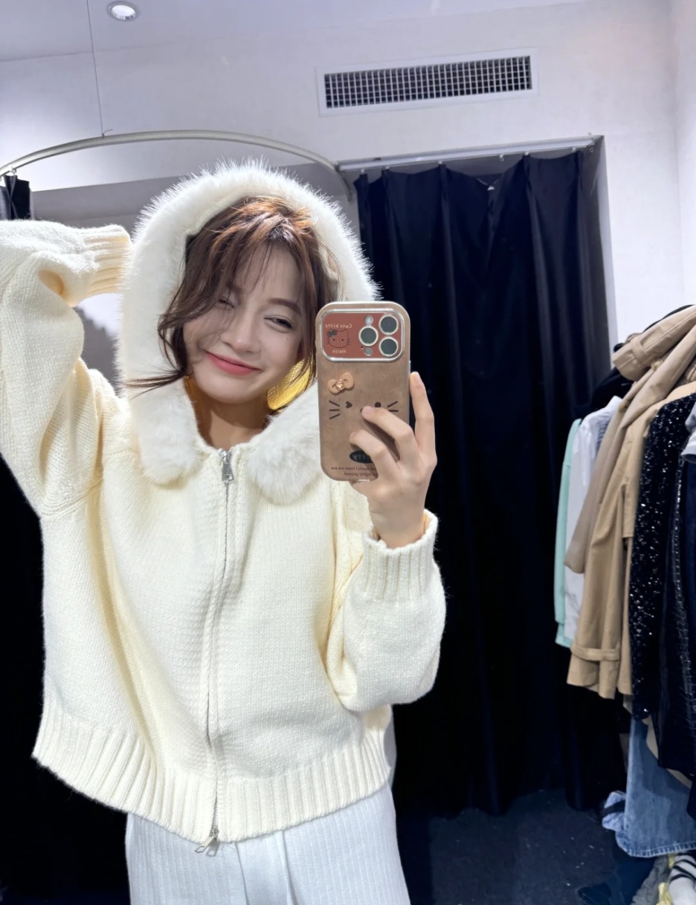 Korean style autumn and winter sweater hooded tops