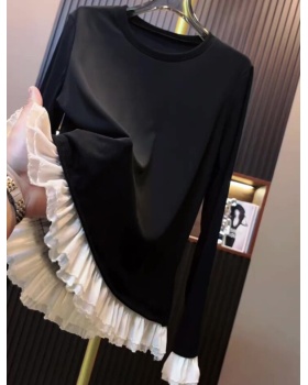 Show young France style temperament pullover cozy tops