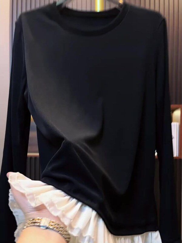 Show young France style temperament pullover cozy tops