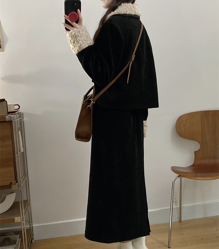 Hepburn style jacket chanelstyle skirt a set