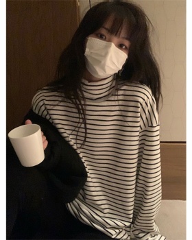 High collar tops thermal bottoming shirt for women