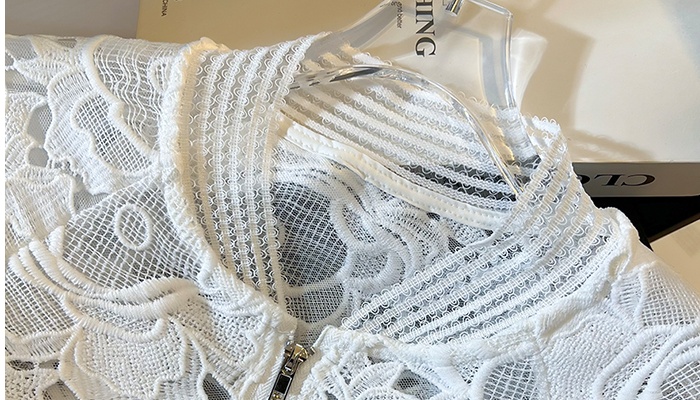 Korean style crochet coat short cardigan for women