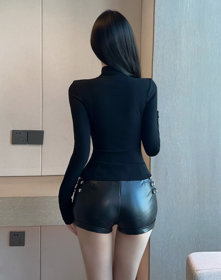 Spicegirl T-shirt pinched waist bottoming shirt for women