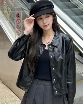 Locomotive leather coat temperament wallet for women