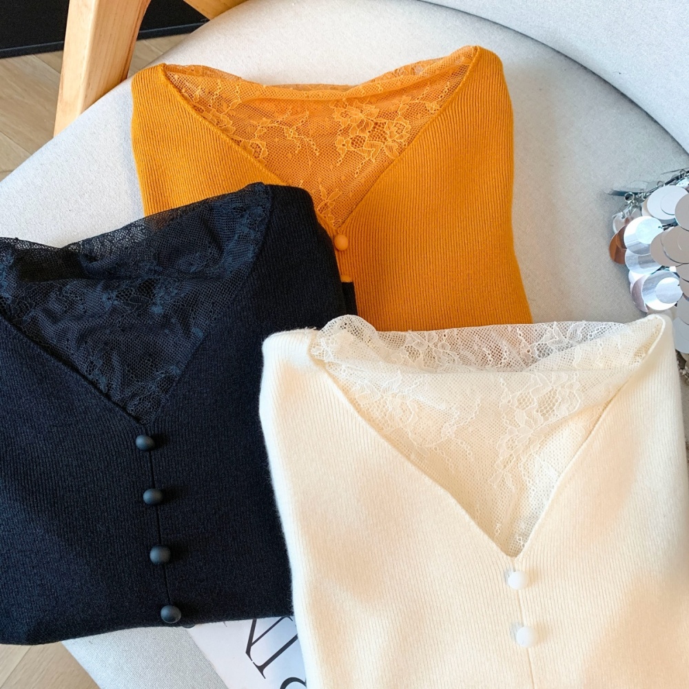 Autumn and winter sweater bottoming tops for women