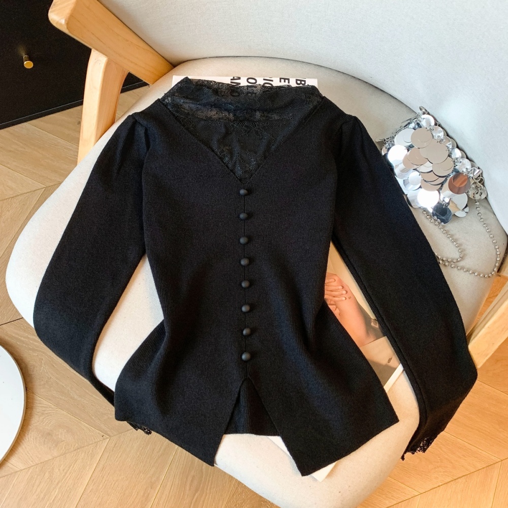 Autumn and winter sweater bottoming tops for women